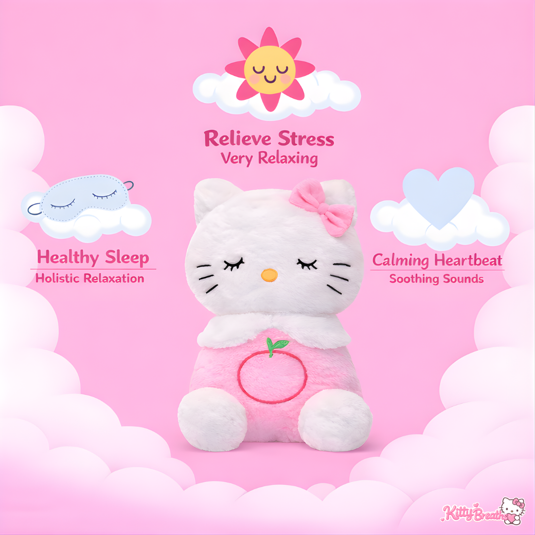 Breathing Kitty Plush for Anxiety